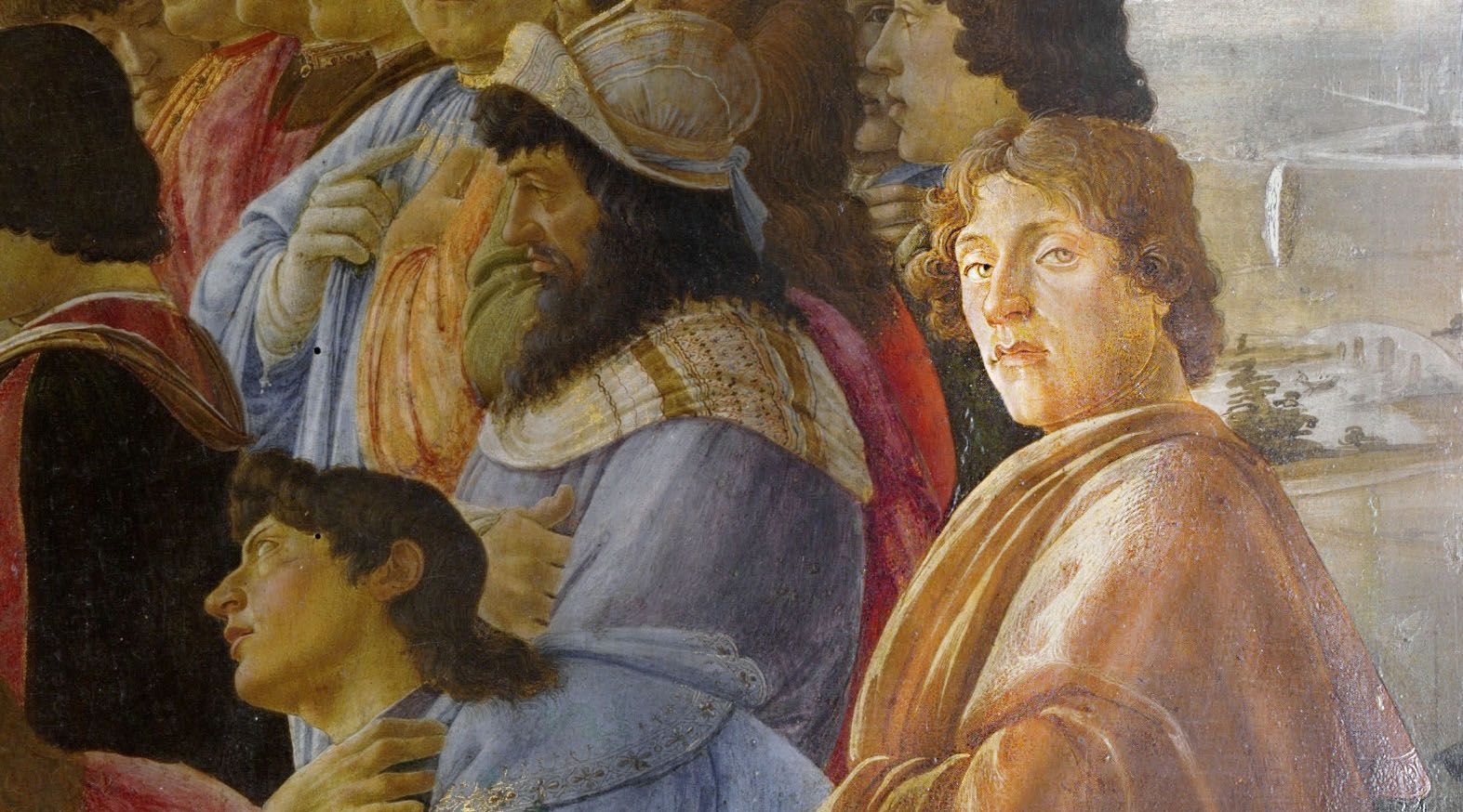Автопортрет Сандро Боттичели. Фрагмент картины Поклонение волхвов, 1475