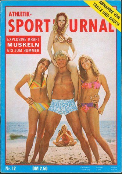 SPORT JOURNAL — Dave Draper — Betty Weider- models- 1971 -Germany