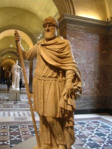Мраморная скульптура Тиридата I царя Армении, возведенная в Риме императором Нероном в 66 году н.э.