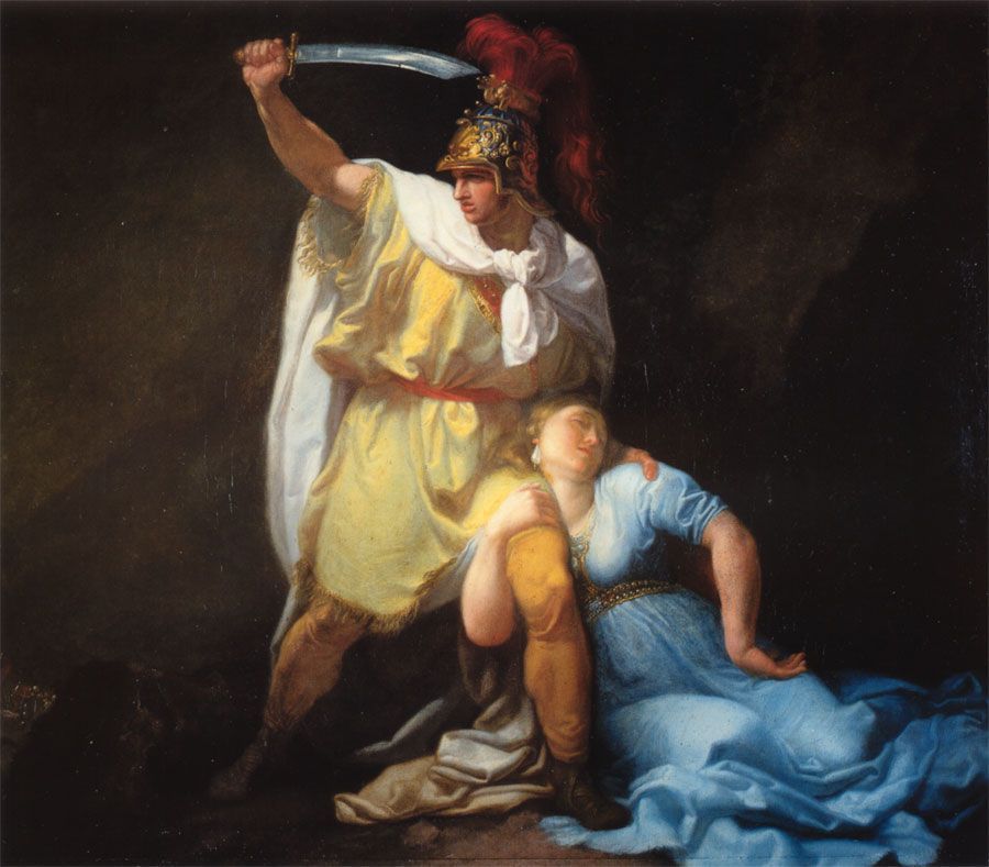 Картина Луиджи Сабателли «Радамист убивает Зенобию»