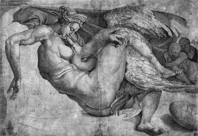 Рисунок Корнелиса Боса по утраченному оригиналу Микеланджело (XVI век)