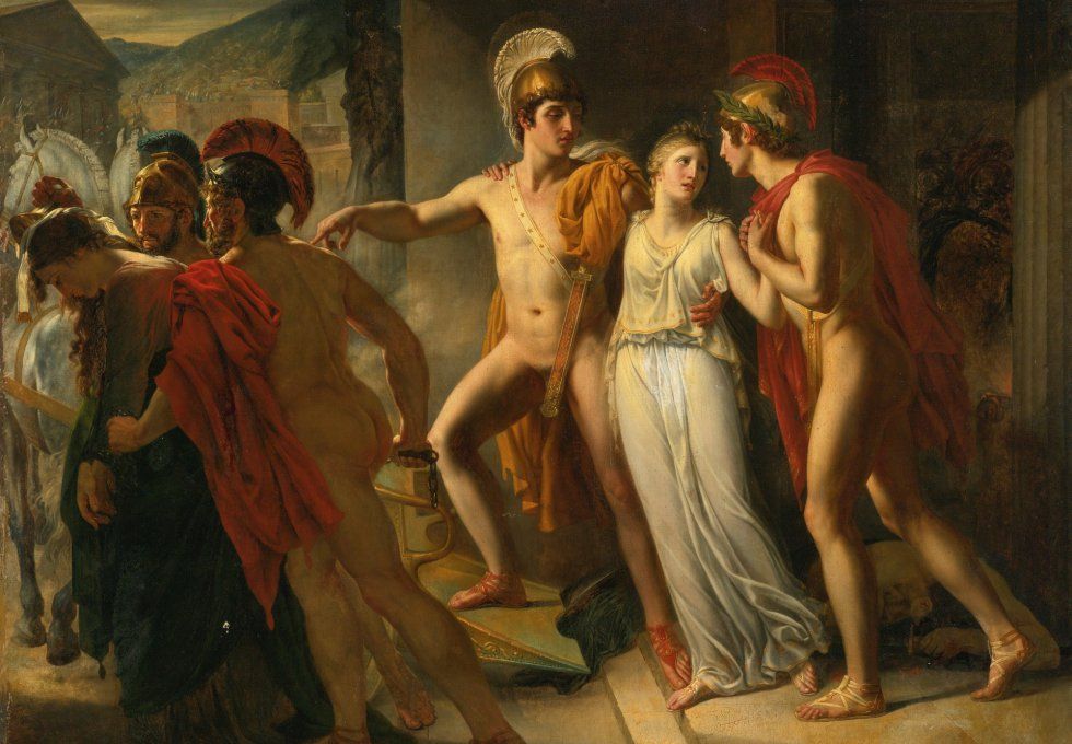 «Кастор и Поллукс освобождают Елену». Жан-Бруно Гасье. 1817
