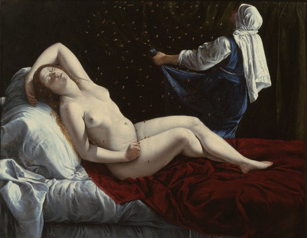 «Даная», Артемизия Джентилески, ок. 1612 (Художественный музей Сент-Луиса)