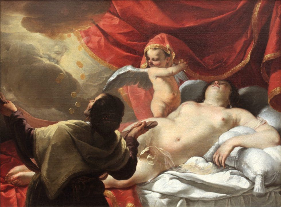 «Даная», Жак Бланшар, 1631—1633 (Лионский музей изобразительных искусств)