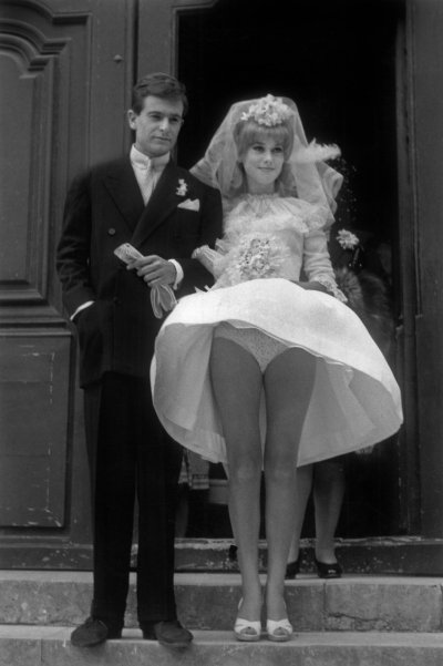 Свадьба актрисы Катрин Денев и фотографа Дэвида Бэйли. 1962 год.