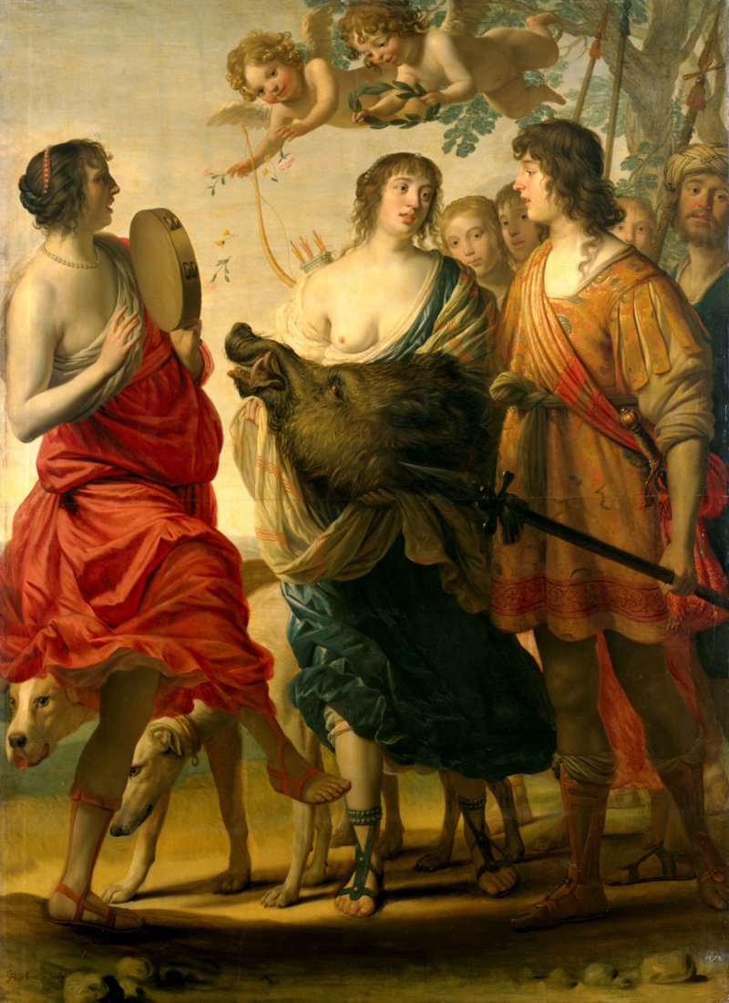 Мелеагр и Аталанта. Геррит ван Хонтхорст, 1632