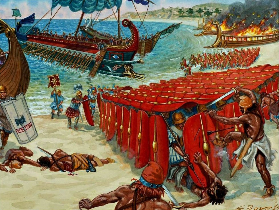 Войска Гнея Помпея громят киликийских пиратов