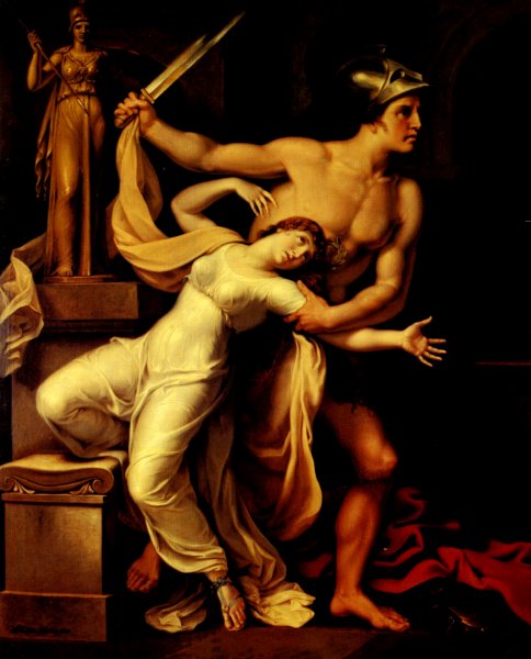 Аякс и Кассандра, 1806 год картина Иоганна Генриха Вильгельма Тишбейна