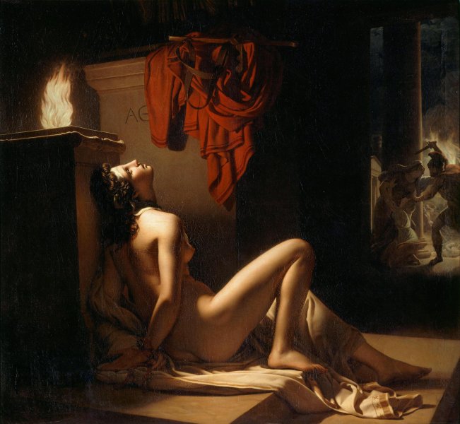 Кассандра умоляет Минерву отомстить Аяксу, (1810) Жером-Мартен Ланглуа