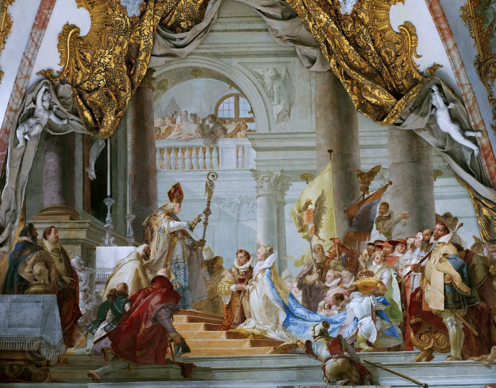 Джованни Баттиста Тьеполо, Свадьба императора Фридриха и Беатриче Бургундской (1751–1752)