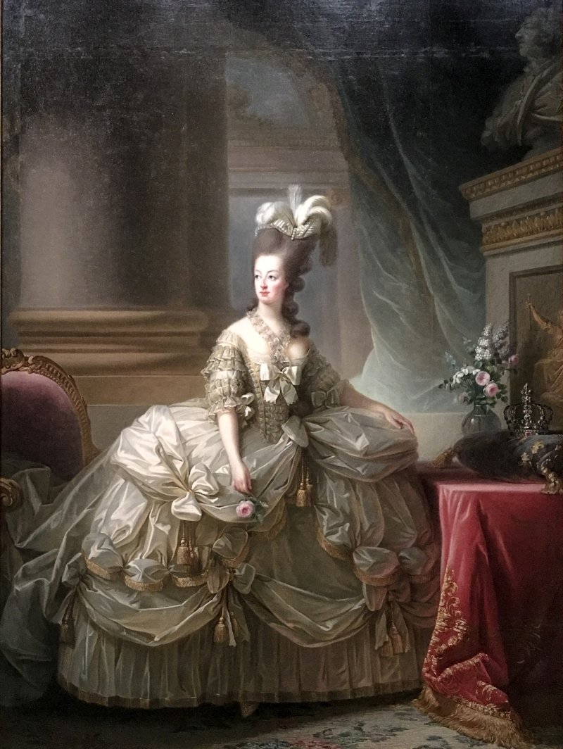 Élisabeth Louise Vigée-Le Brun, Marie Antoinette in a Court Dress (1778)