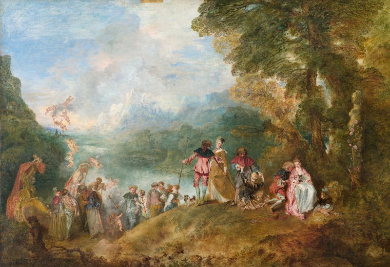 Паломничество на Киферу (1717). Жан-Антуана Ватто