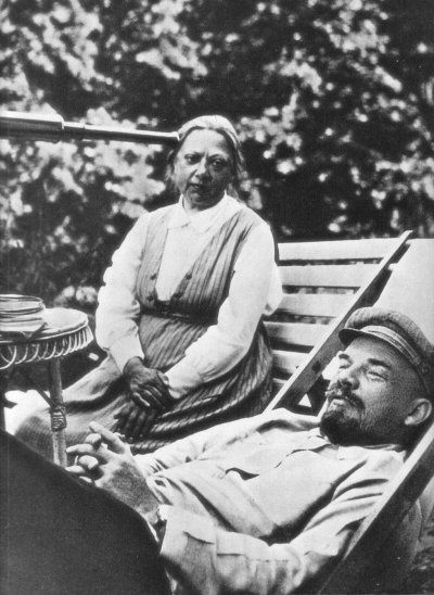 Владимир Ленин и Надежда Крупская. 1922 год