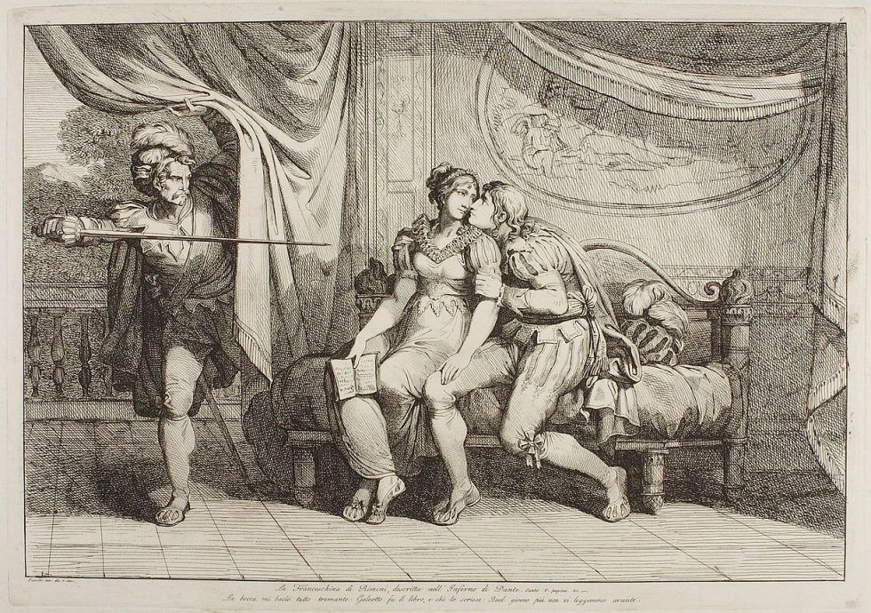 Бартоломео Пинелли: Франческа да Римини, ок. 1809
