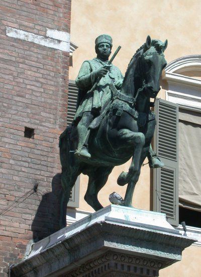 Бронзовый монумент Никколо III д’Эсте. Копия двадцатого века с оригинала пятнадцатого века