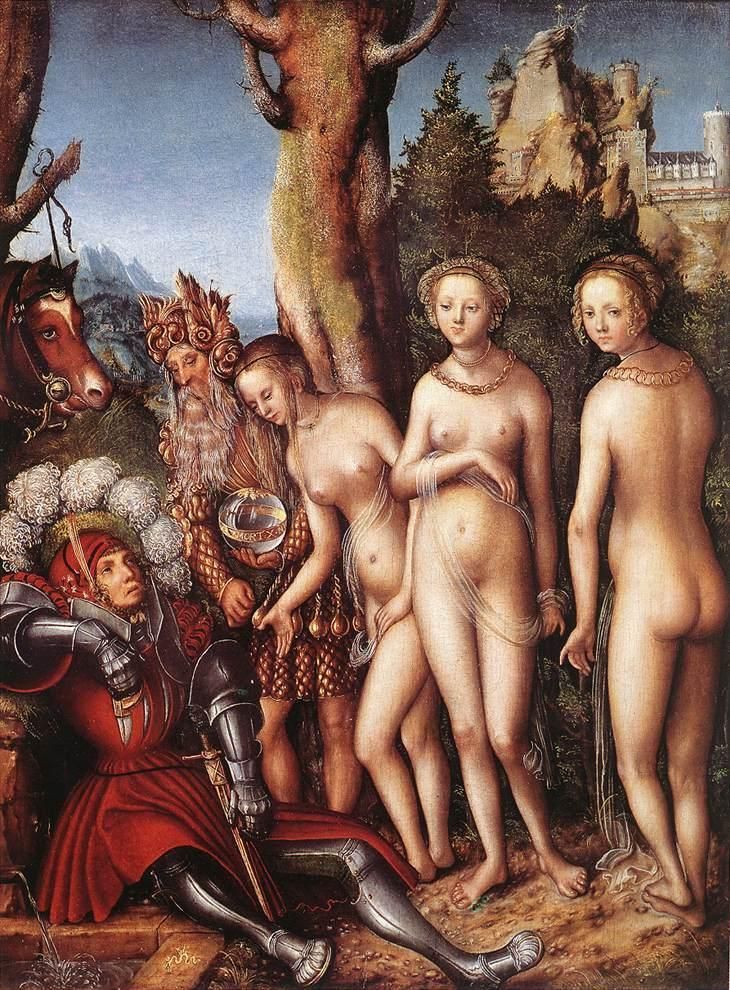 Суд Париса, Лукас Кранах старший, ок. 1512-1514