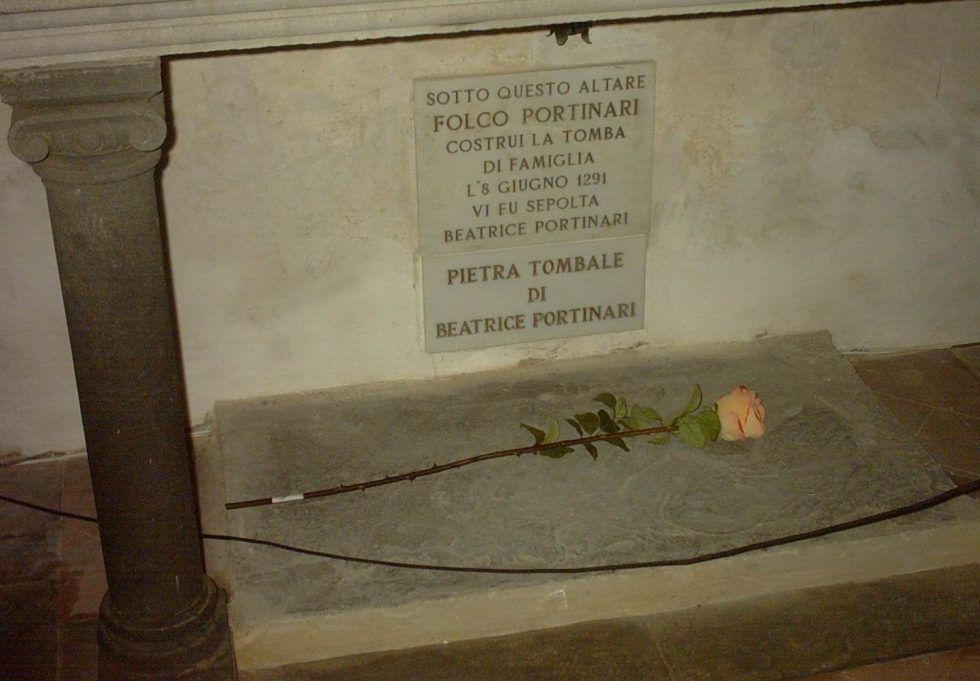 Надгробие Беатриче Портинари в церкви Санта Маргарита де Черчи.