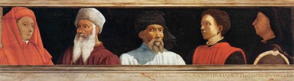 Паоло Уччелло (1397–1475). Пять знаменитых людей флорентийского ренессанса: Джотто ди Бондоне, Паоло Уччелло, Донателло, Антонио Манетти, Филиппо Брунеллески
